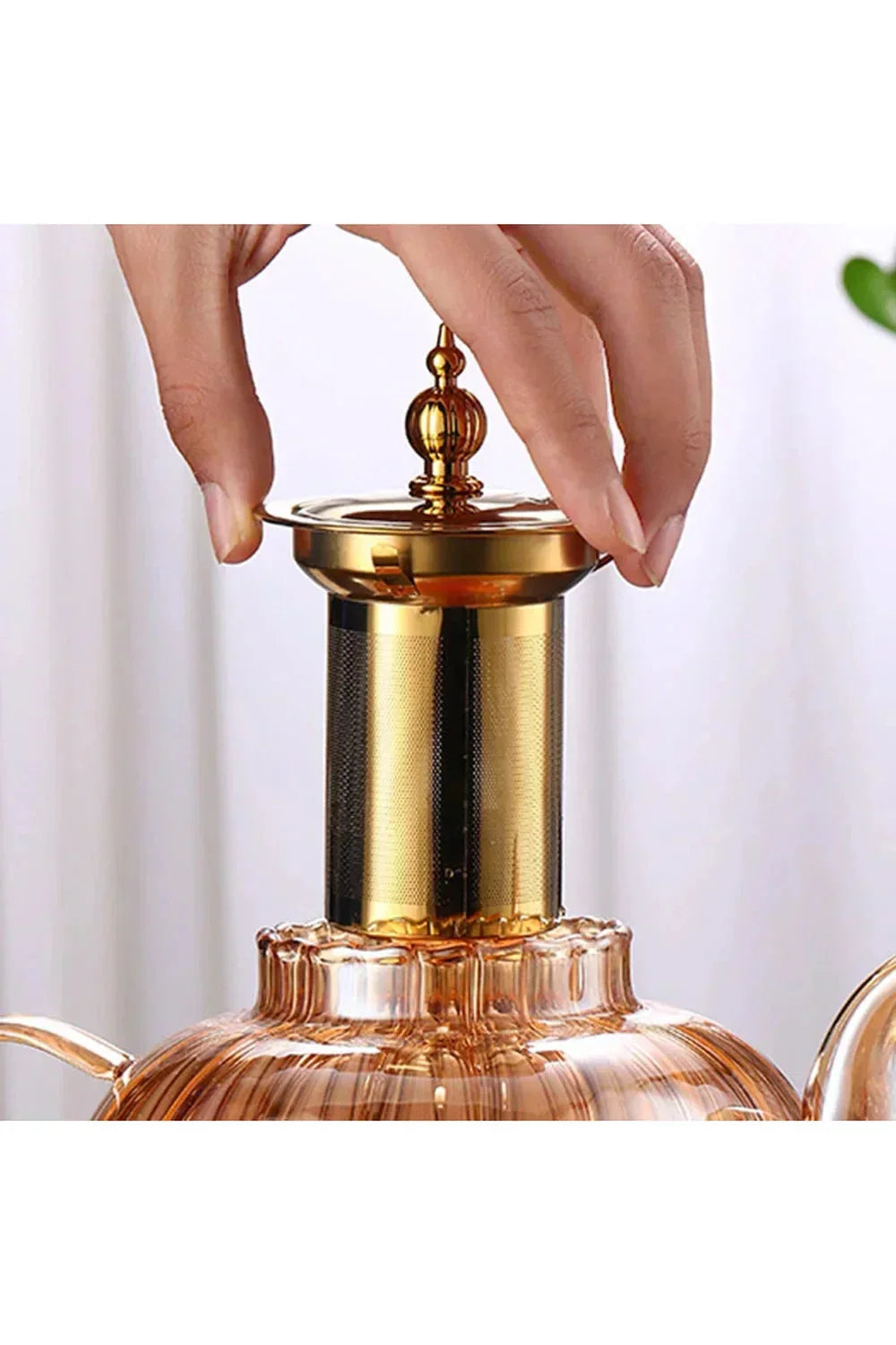 Glas Te­kande med Rustfri Brygger og Varmebestandigt Design