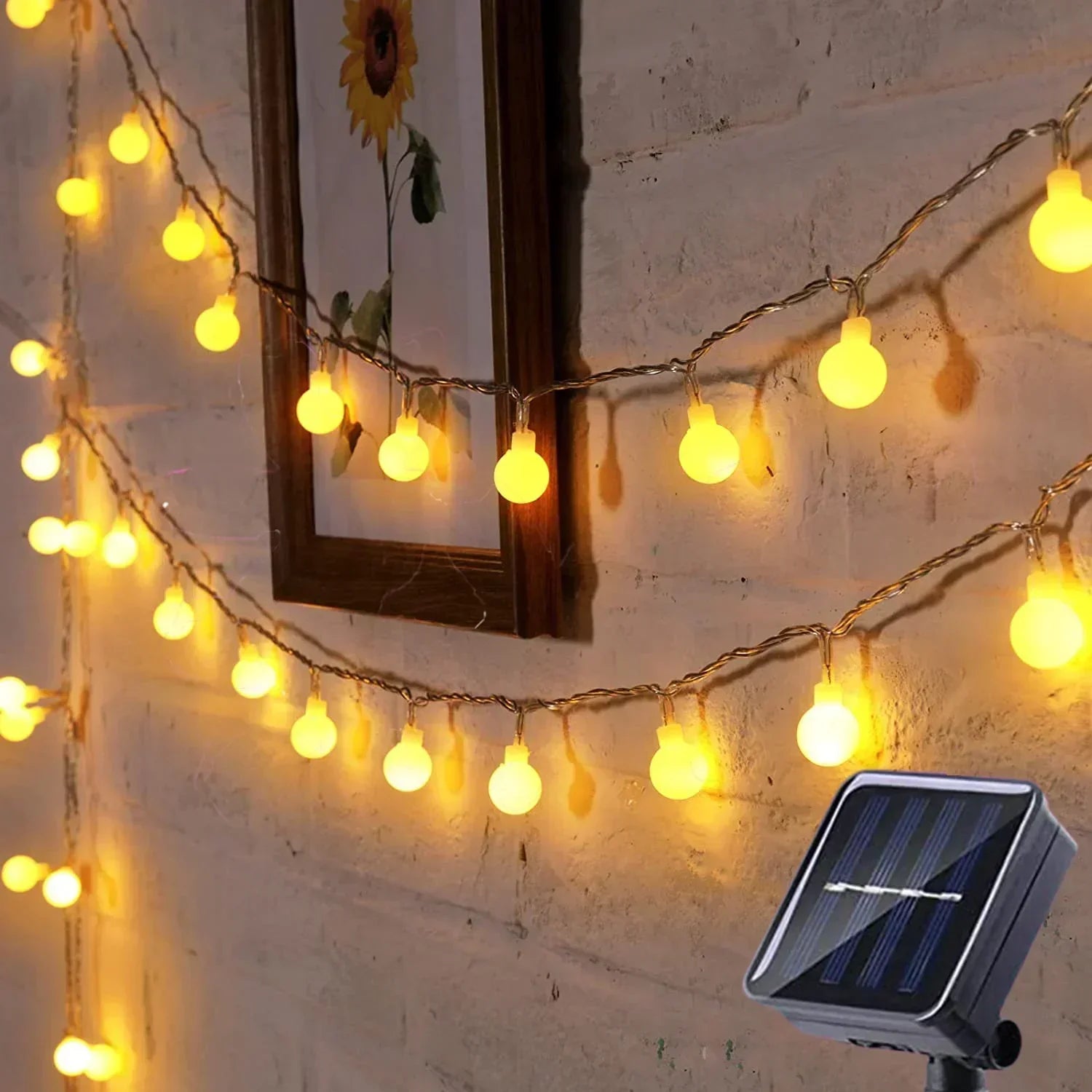 Solcelle Lyskæde Med IP65 Udendørs Beskyttelse Og Varm Hygge Til Have Og Terrasse