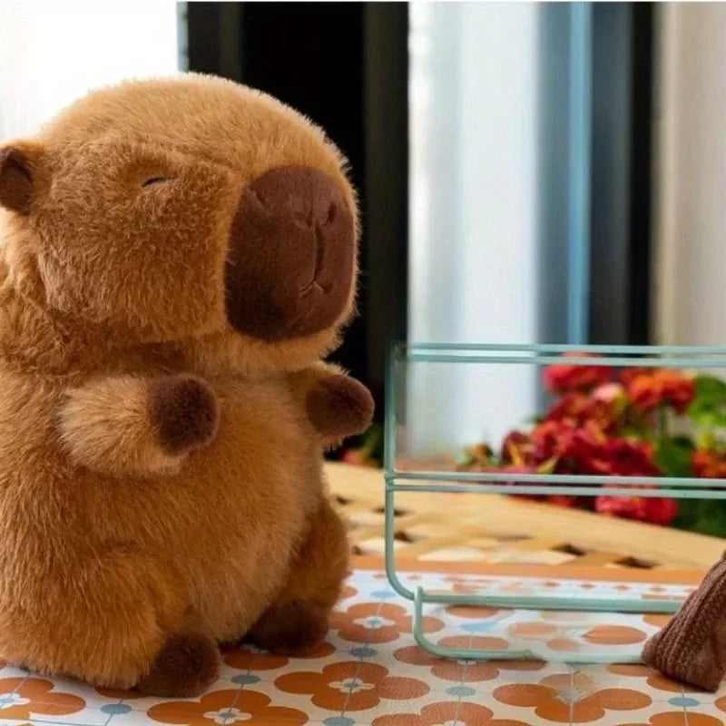 Sød Capybara Bamse i Blødt Plys til Børn og Voksne