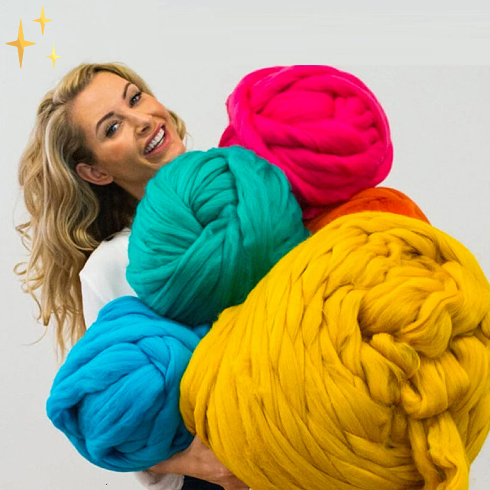 XXL Chunky Strikkegarn Med Ekstra Blød Fiber For Hurtige Varme Projekter