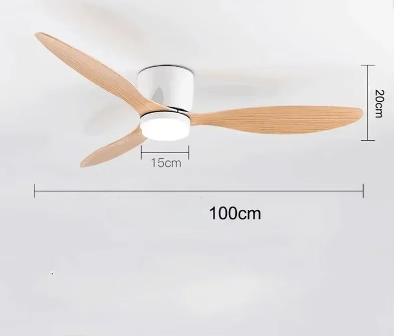 Loftventilator med LED-Lys og Fjernbetjening