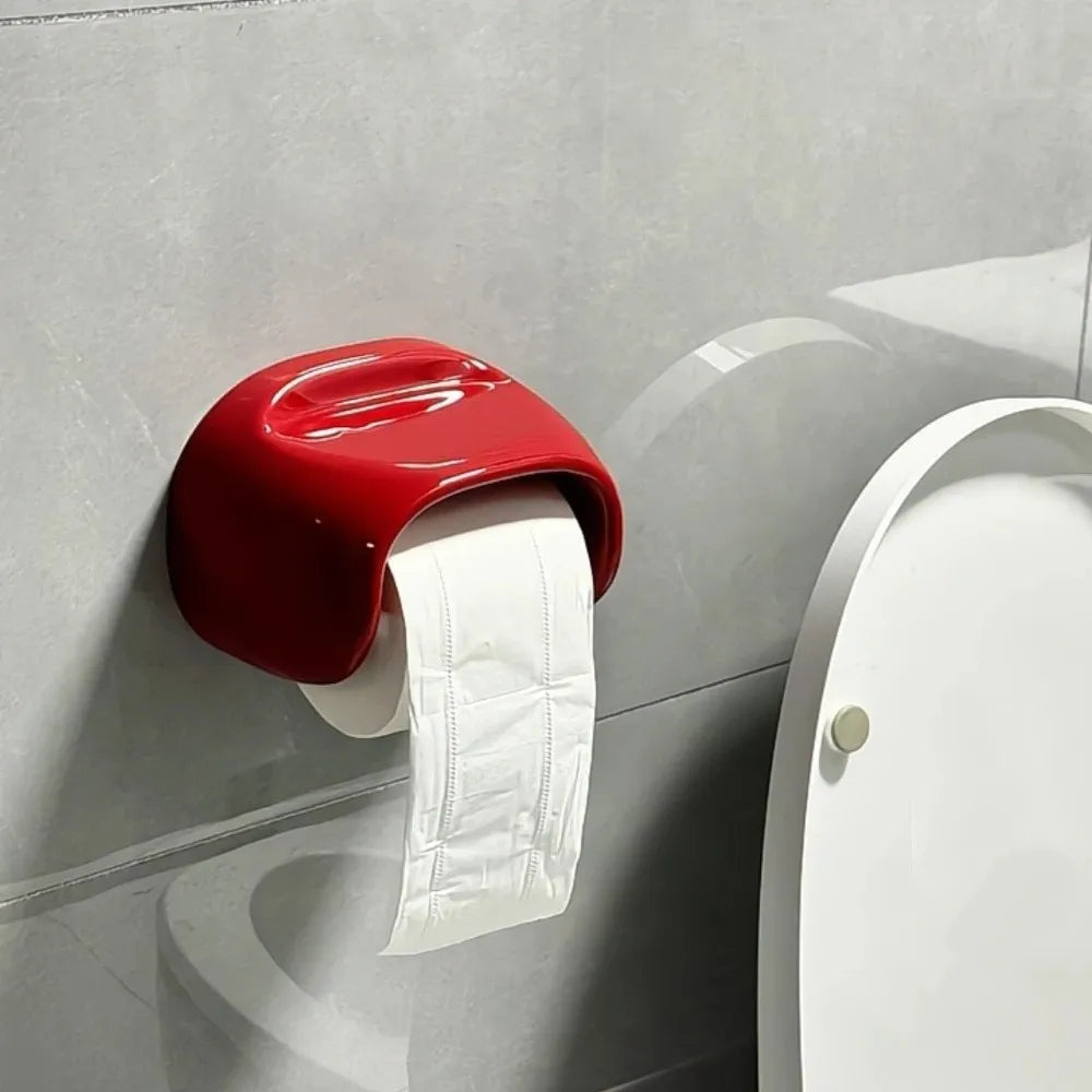 Toiletrulleholder Pet Vægmontering Med Åben Bund Og Integreret Hylde