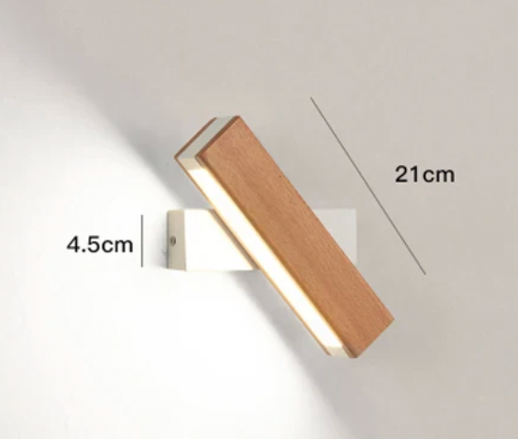 Japansk LED-Væglampe med Roterbart Design
