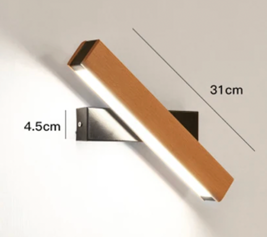 Japansk LED-Væglampe med Roterbart Design