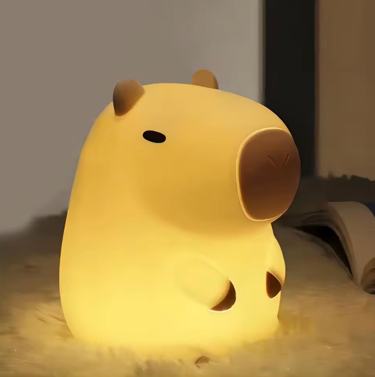 Axolotl Natlys i Blødt Silikone med Beroligende LED‑Glød