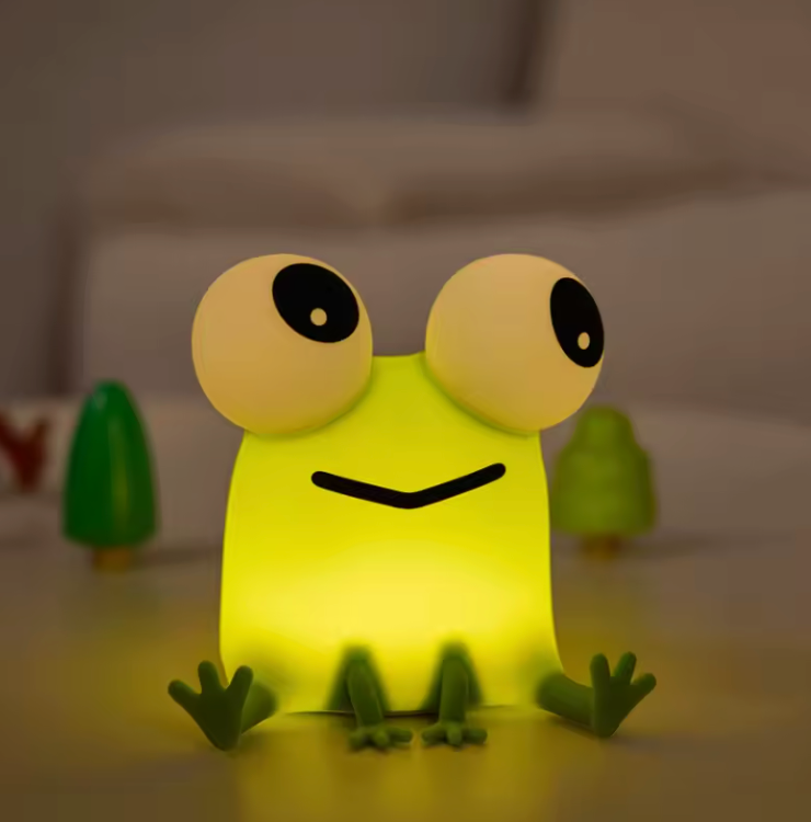 Axolotl Natlys i Blødt Silikone med Beroligende LED‑Glød