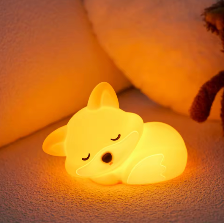 Axolotl Natlys i Blødt Silikone med Beroligende LED‑Glød