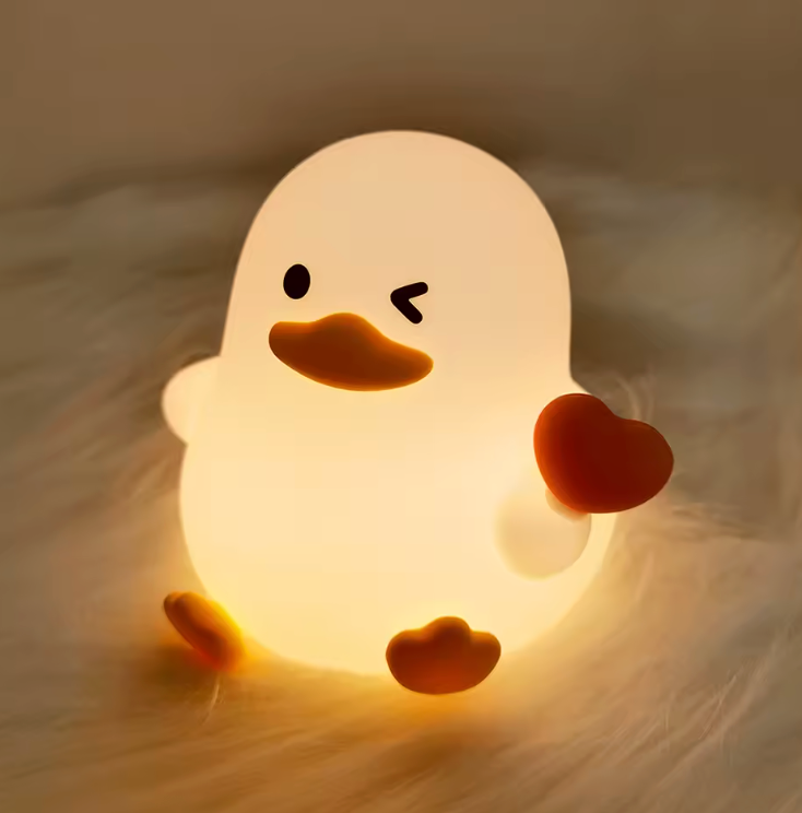 Axolotl Natlys i Blødt Silikone med Beroligende LED‑Glød