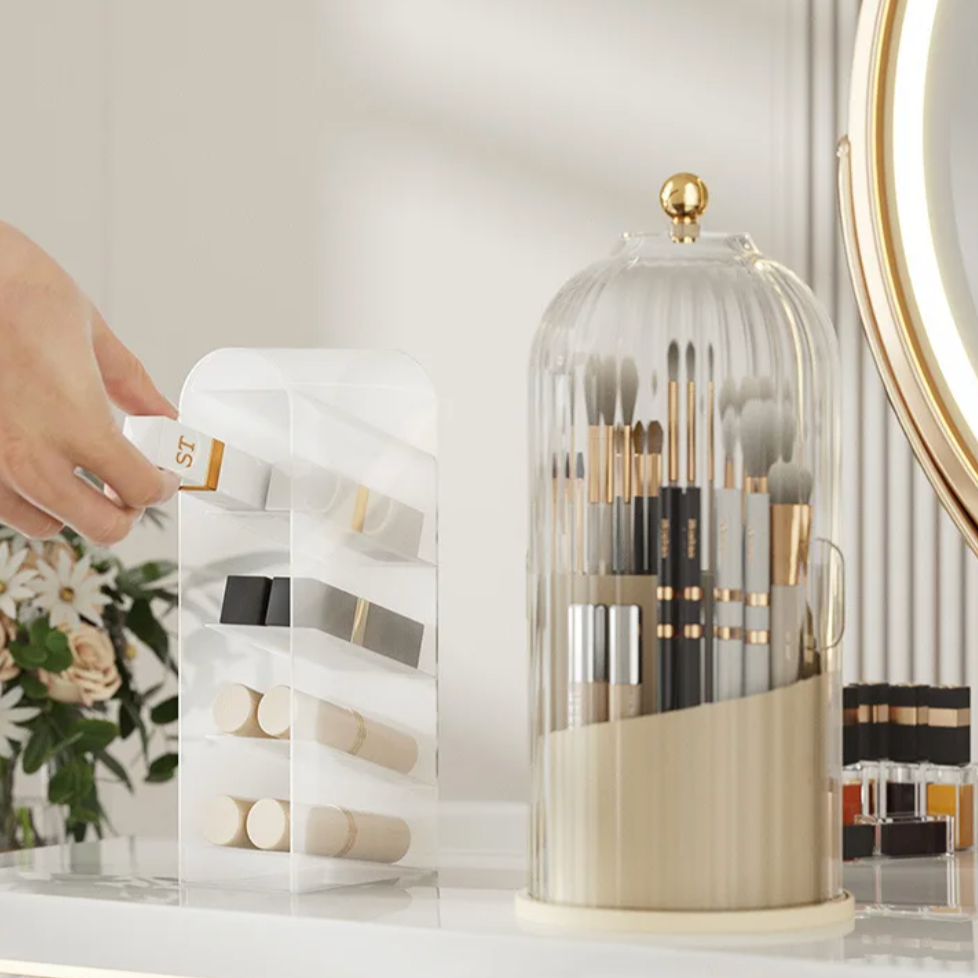 Kosmetikaorganizer Af Akryl Med 360 Graders Rotation
