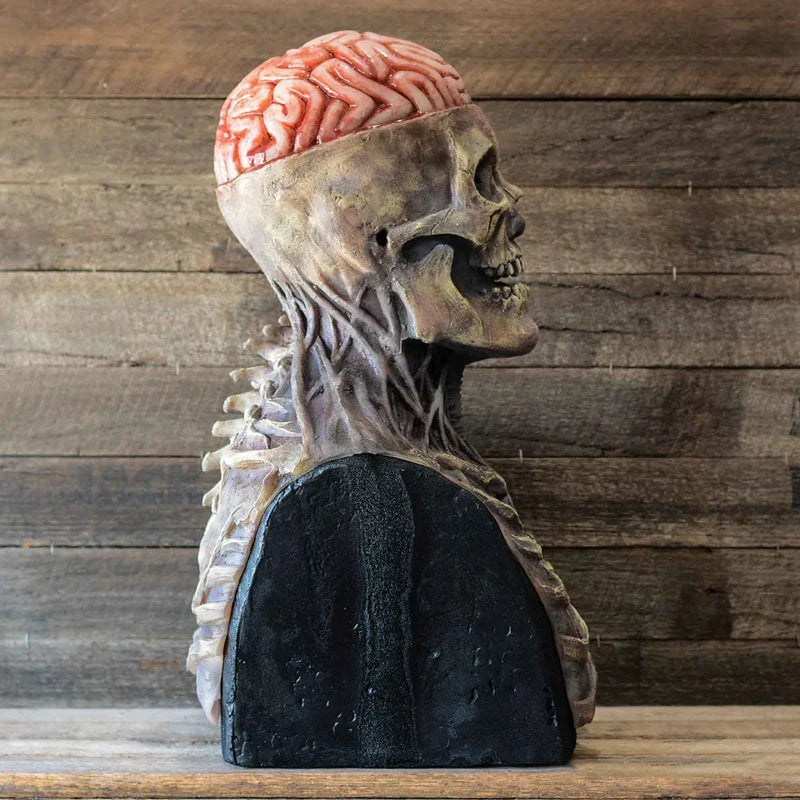 Halloween Skeletmaske I Latex Med Realistisk Horror Design