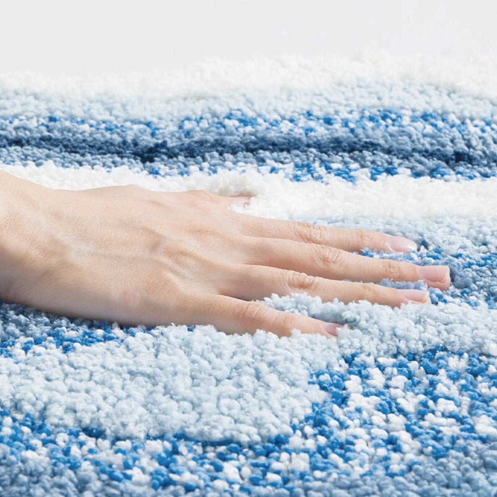 Bademåtte Af Mikrofiber Med Blød Struktur Og Skridsikker Bund