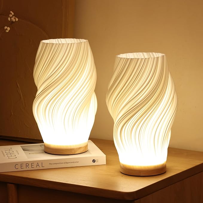 Japandi LED-Bordlampe med 3-Trins Touch-Dæmpning
