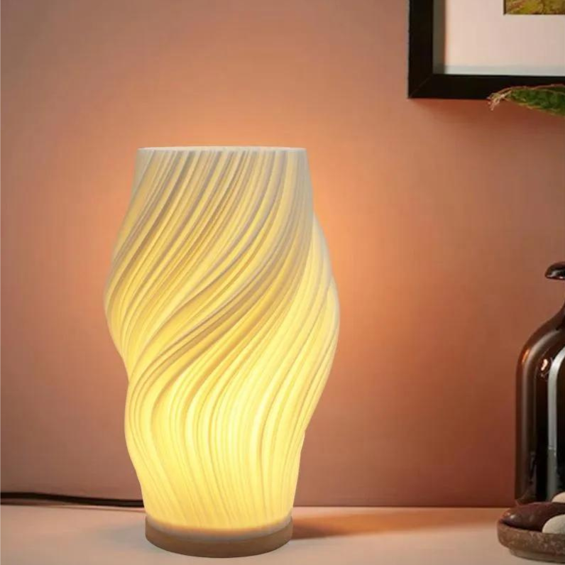 Japandi LED-Bordlampe med 3-Trins Touch-Dæmpning