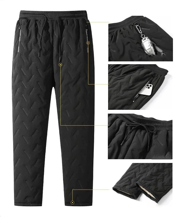 Unisex Fleece Joggingbukser med Varmt For