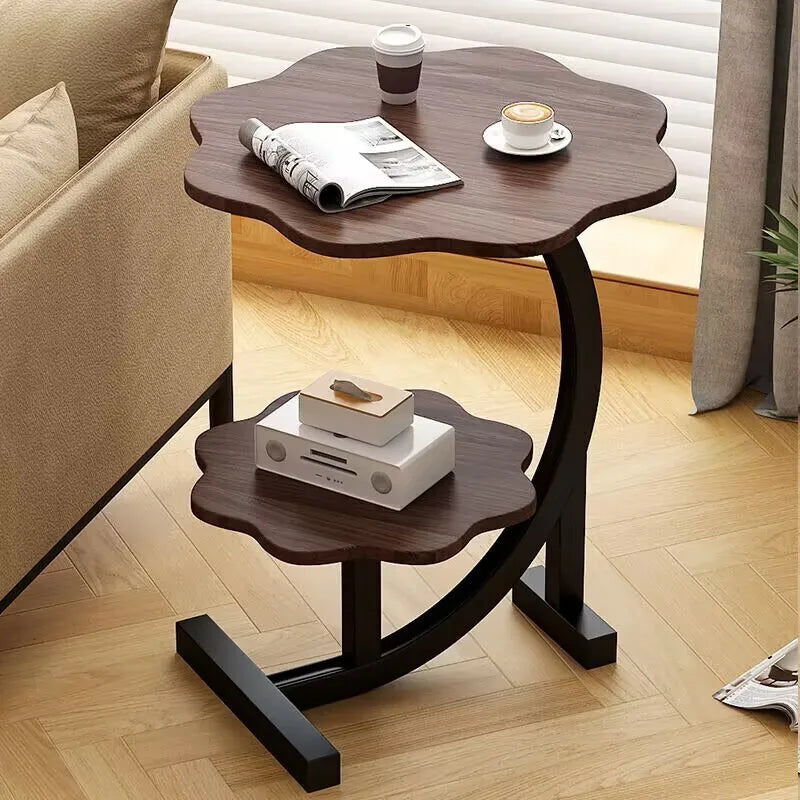 Mini Sidebord med Let Dobbeltlag og Kompakt Udtryk