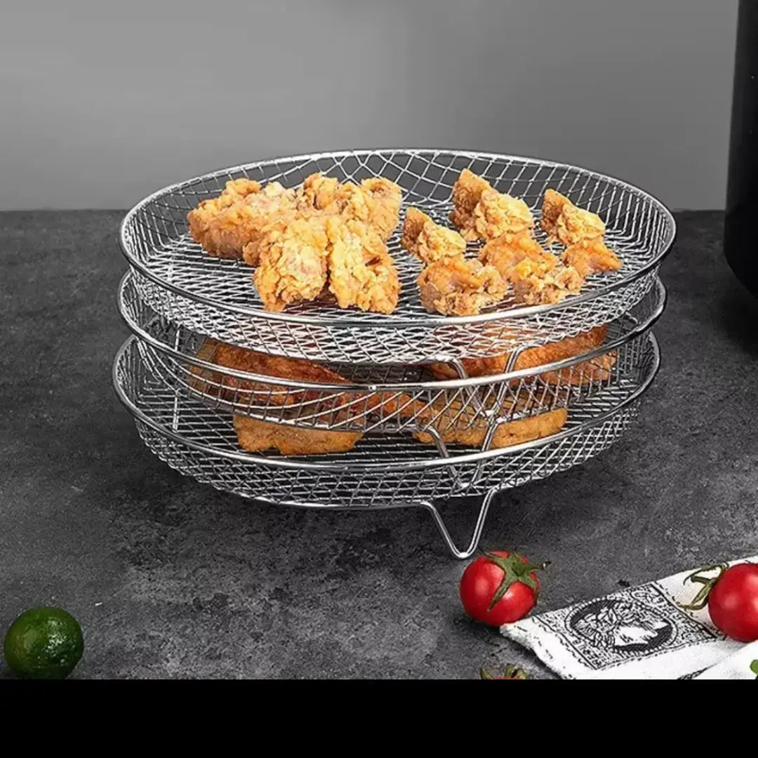 Stabelbare Airfryer Kurve Til Effektiv Og Smagfri Madlavning