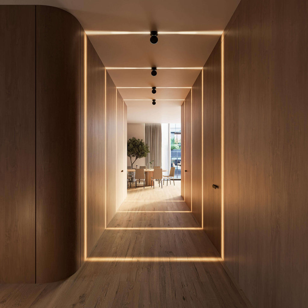360° LED‑Væglampe i Moderne Minimalistisk Design