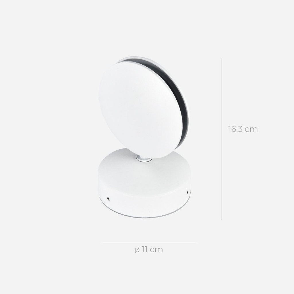360° LED‑Væglampe i Moderne Minimalistisk Design