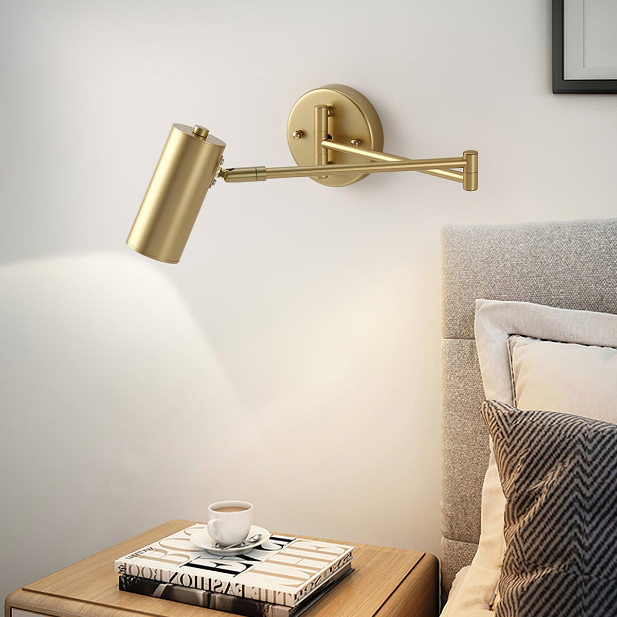 Indendørs LED Væglys Med Svingarm Og Minimalistisk Design