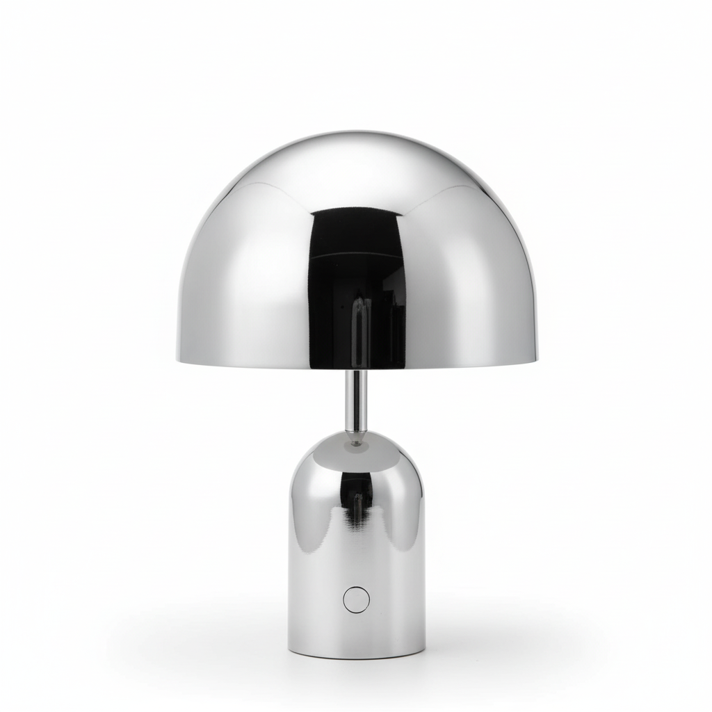 Lys Metal Akryl Bord Design Med Dome Form Og Dæmpbar LED Belysning