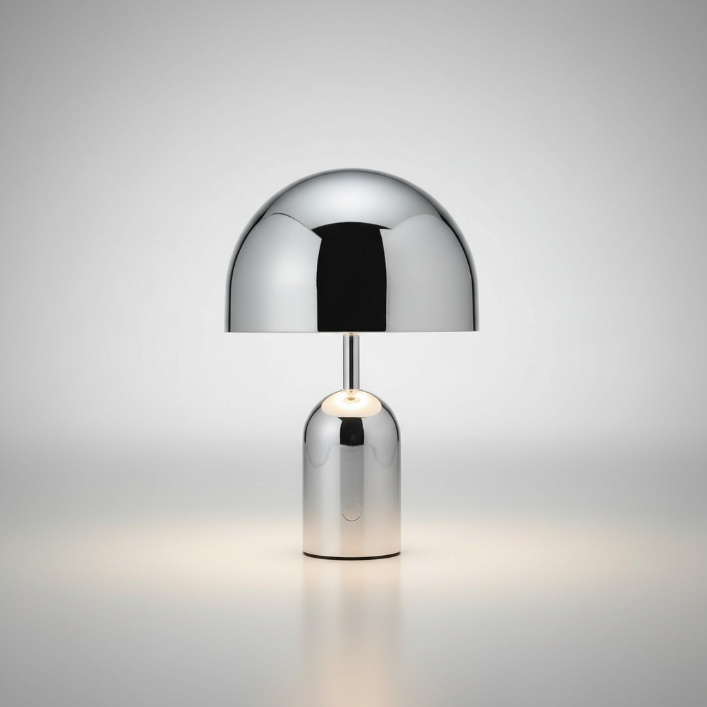 Lys Metal Akryl Bord Design Med Dome Form Og Dæmpbar LED Belysning