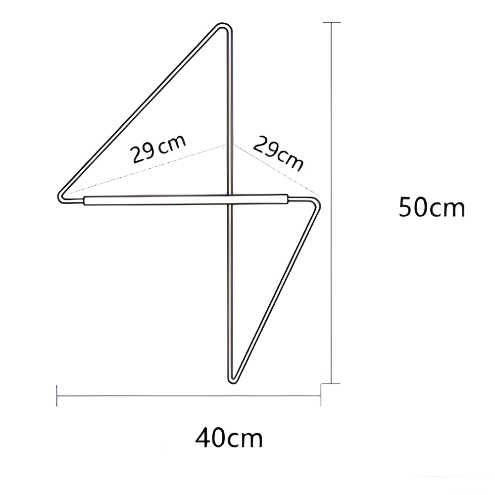 Garderobestander Med Geometrisk Design I Træ Og Metal Til Entré Og Badeværelse