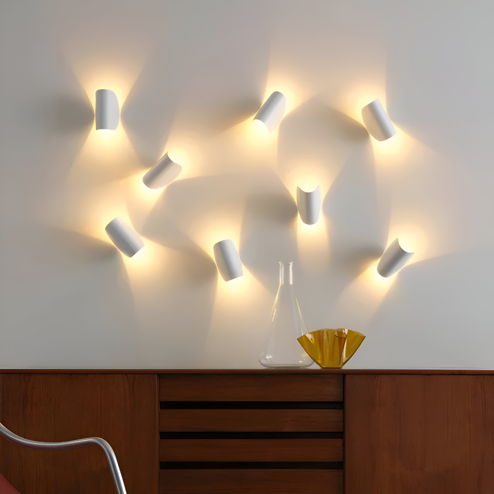 Justerbar Væglampe Med Drejeligt Design Og Varm LED-Belysning