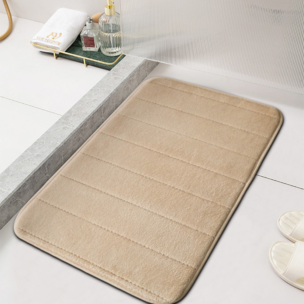 Absorberende Mikrofiber-Bademåtte med Skridsikker Bagside