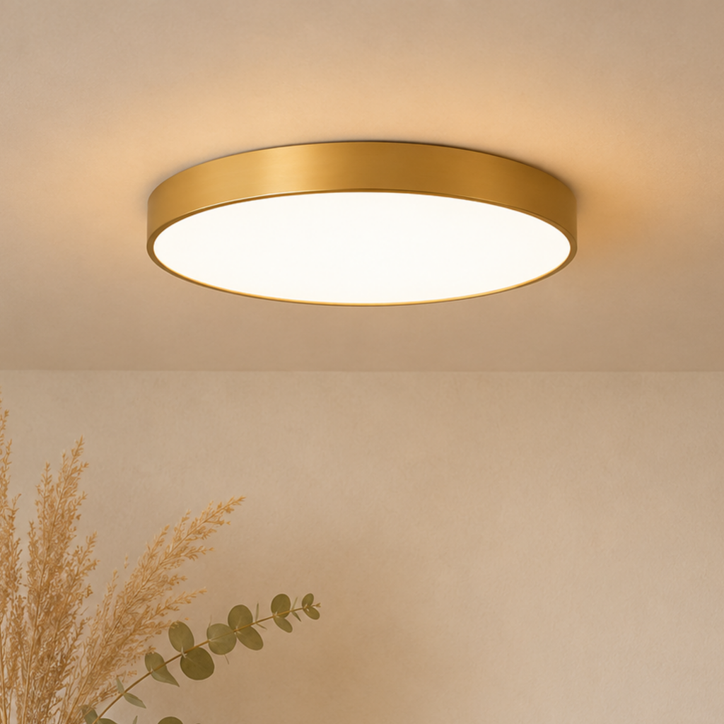 Moderne Rund LED Loftlampe med Klar Form og Stabil Konstruktion
