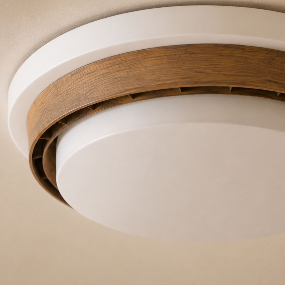 LED Loftlampe med Integreret Ventilator i Kompakt Format