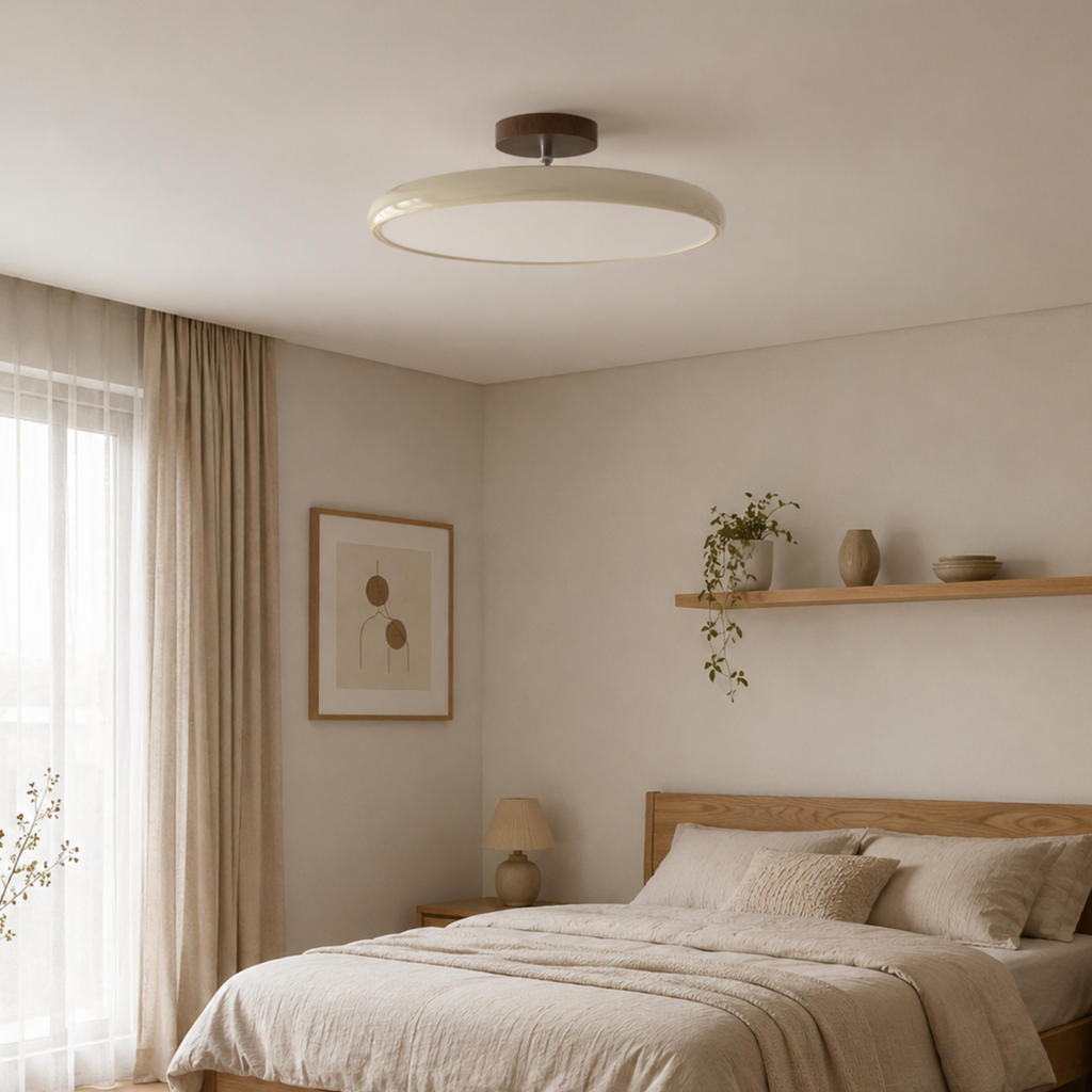 Rund LED Loftlampe med Skiftbare Lysfarver og Valgfri Styring
