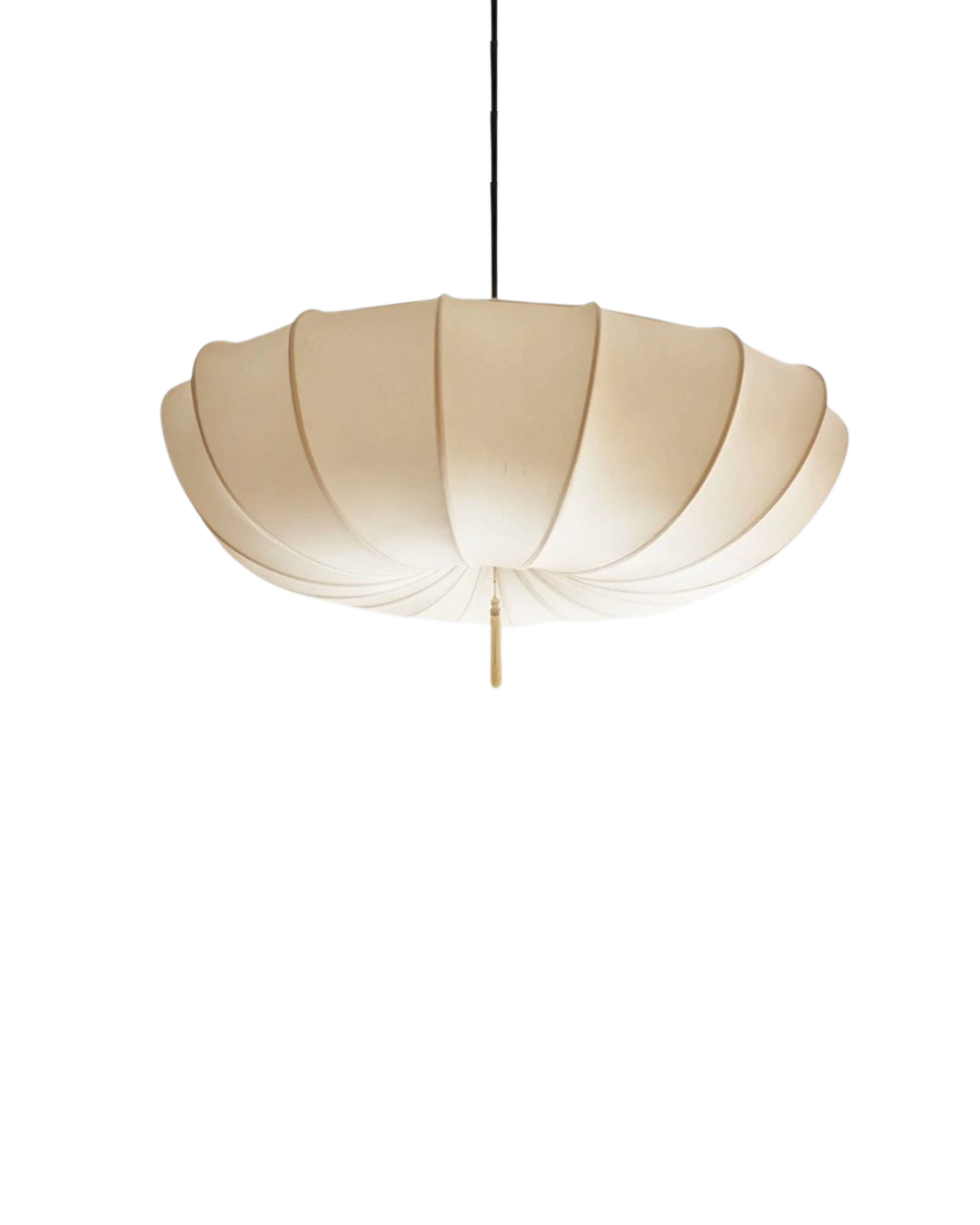 Loftlampe med Blød Skyform og Elegant Atmosfærisk Silhuet