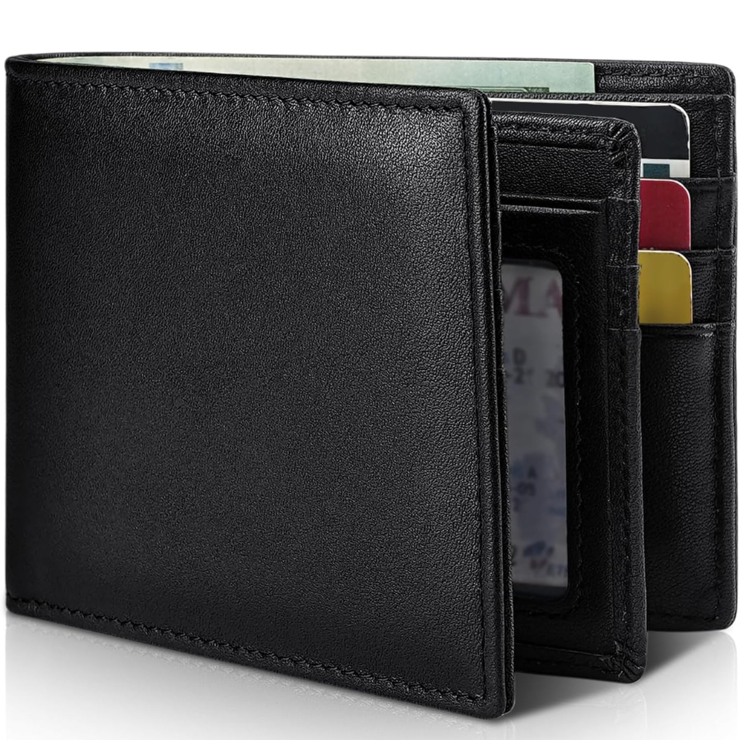 Herrepung I Ægte Læder Med RFID-Beskyttelse Og Slankt Design