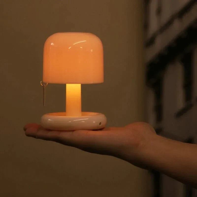 LED Tafellampe i Drejelig Aluminiumdesign med Blødt Ambientelys