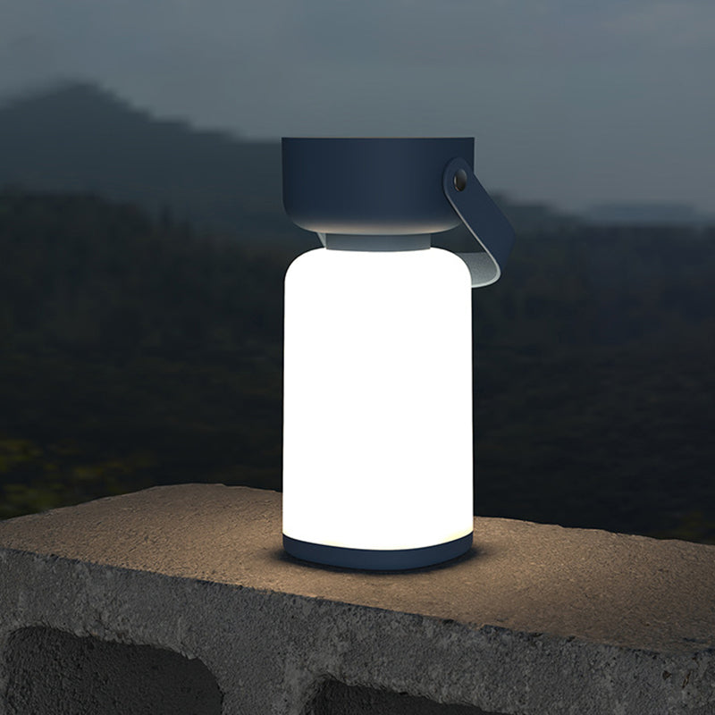Vandtæt Bærbar LED Bordlampe Med Cylindrisk Udendørs Design