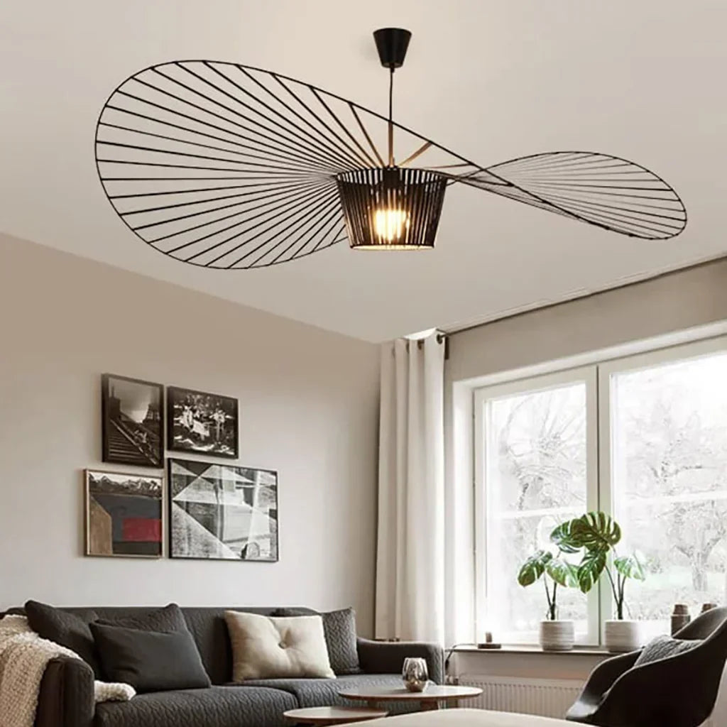 LED Pendellampe Med Svævende Design Og Moderne Silhuet