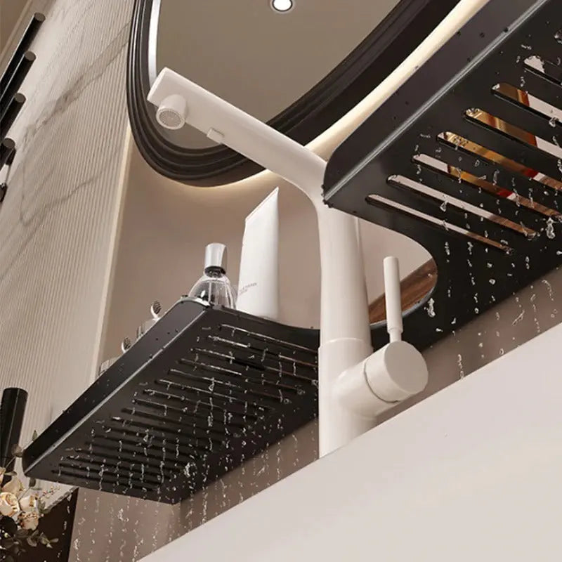 Vaskebænk Hylde Til Orden Og Elegant Daglig Brug I Køkken Og Bad