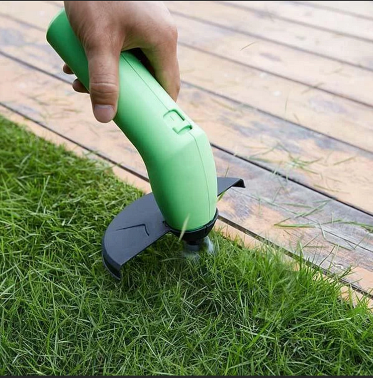 Batteridrevet Mini Græstrimmer Med Let Udtræk Og Præcis Havekontrol