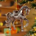 Acryl Juleornament med Dyremotiv og Elegant Lysrefleksion