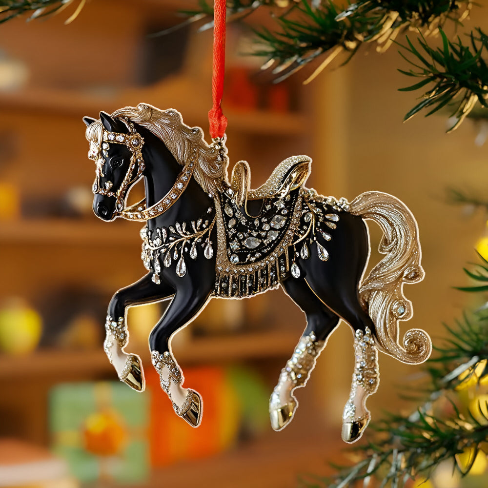 Acryl Juleornament med Dyremotiv og Elegant Lysrefleksion