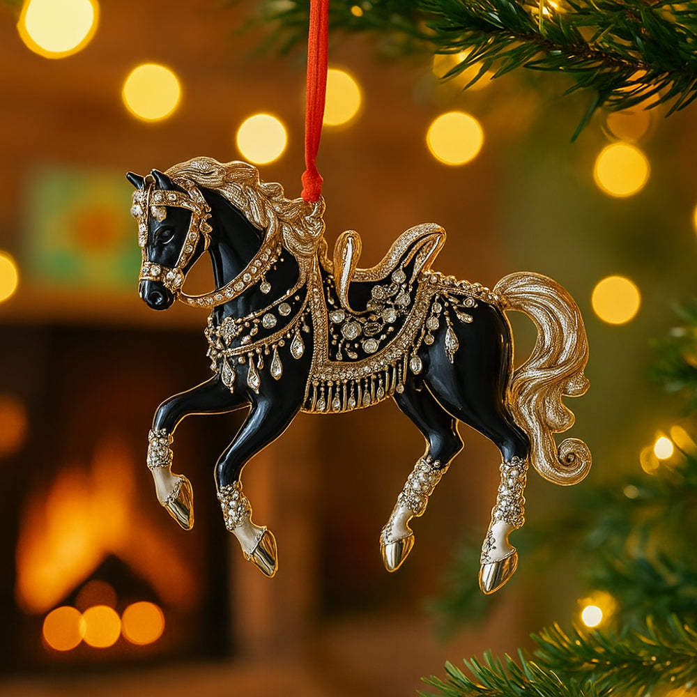 Acryl Juleornament med Dyremotiv og Elegant Lysrefleksion