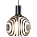 Træ Pendellampe Med Nordisk Design Og Stemningsfuld LED-Belysning