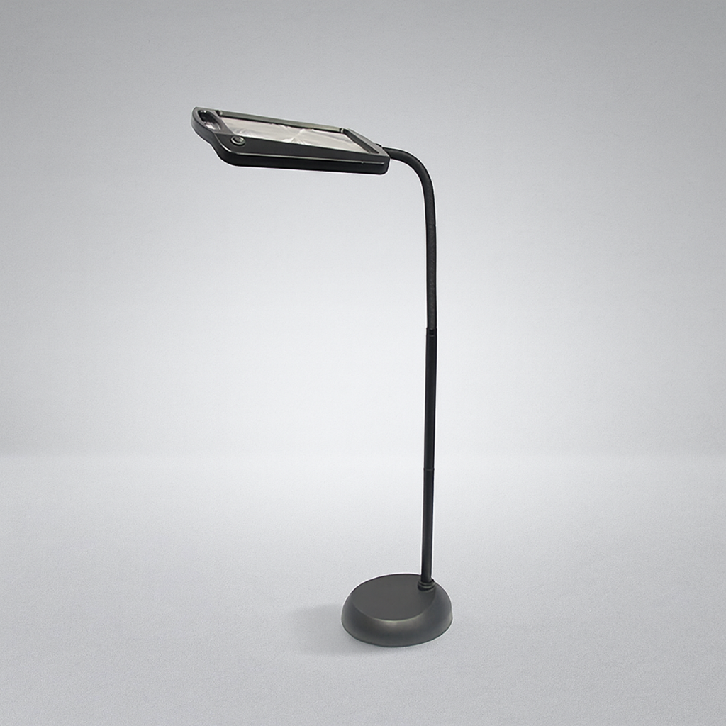 LED lampa do czytania z lupą i elastycznym ramieniem (3x powiększenie)