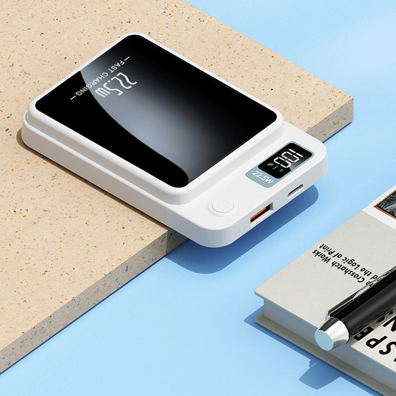 Ultratynd Powerbank Med Hurtig Opladning Og Trådløs Energioverførsel