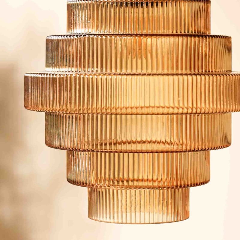 Loftlampe Flaskeform Glas Metal Klassisk Indre Belysning