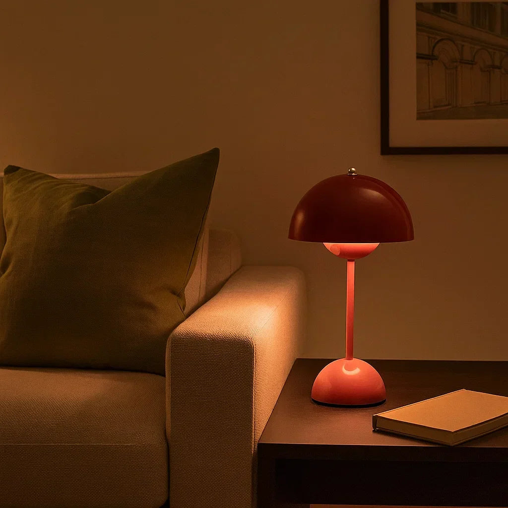 Touch Styringsbordlampe Med Varm Belysning Og Minimalistisk Silhuet