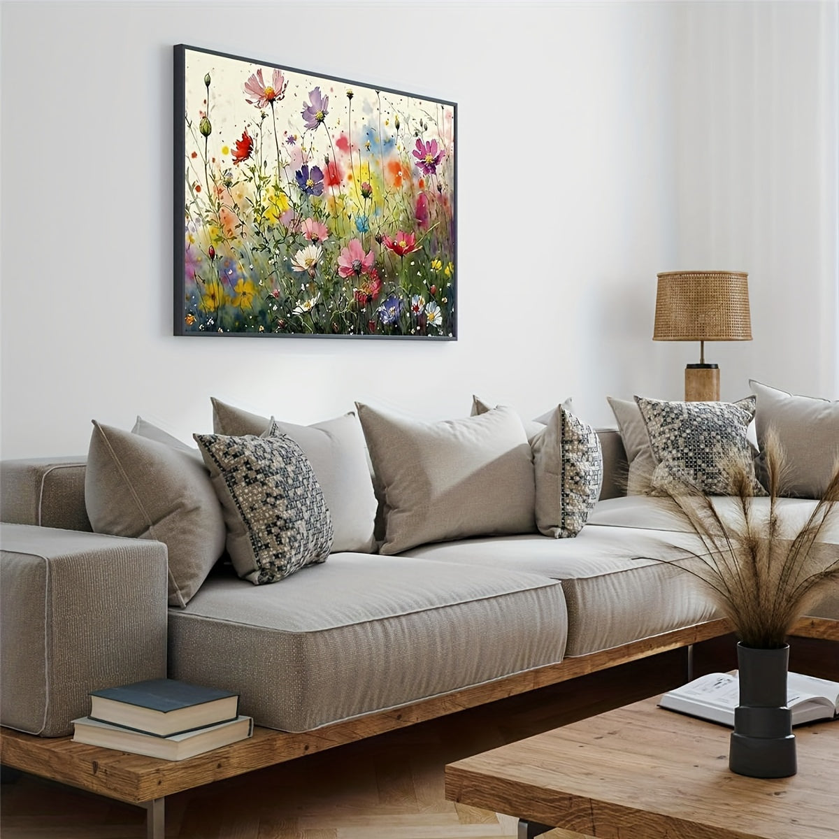 Malekunst Blomster Lærred Afslappet Kreativ Vægdekor