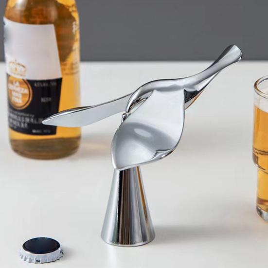 Flaskeåbner i Massiv Metal med Balancerende Dekorationsform