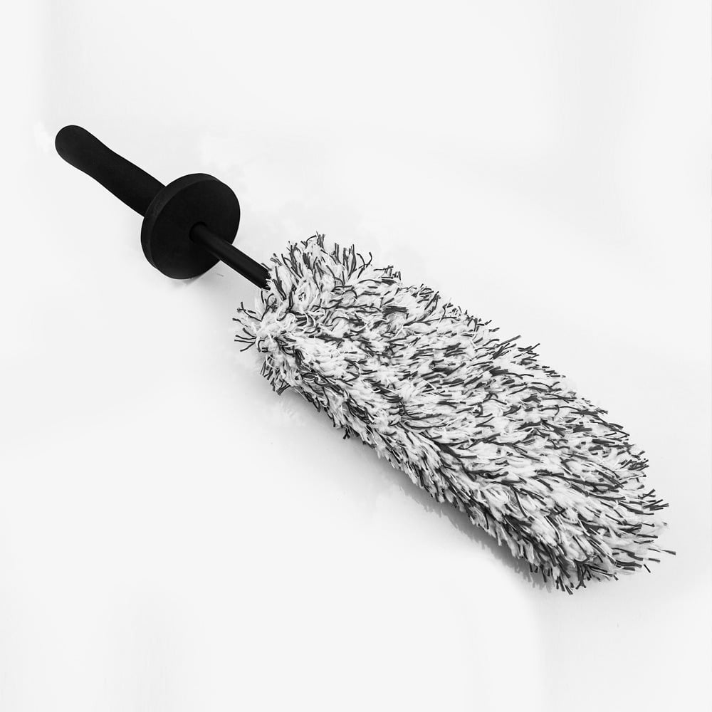 Hjulbørste med Lang Rækkevidde og Skånsom Fiber til Grundig Rengøring af Fælge