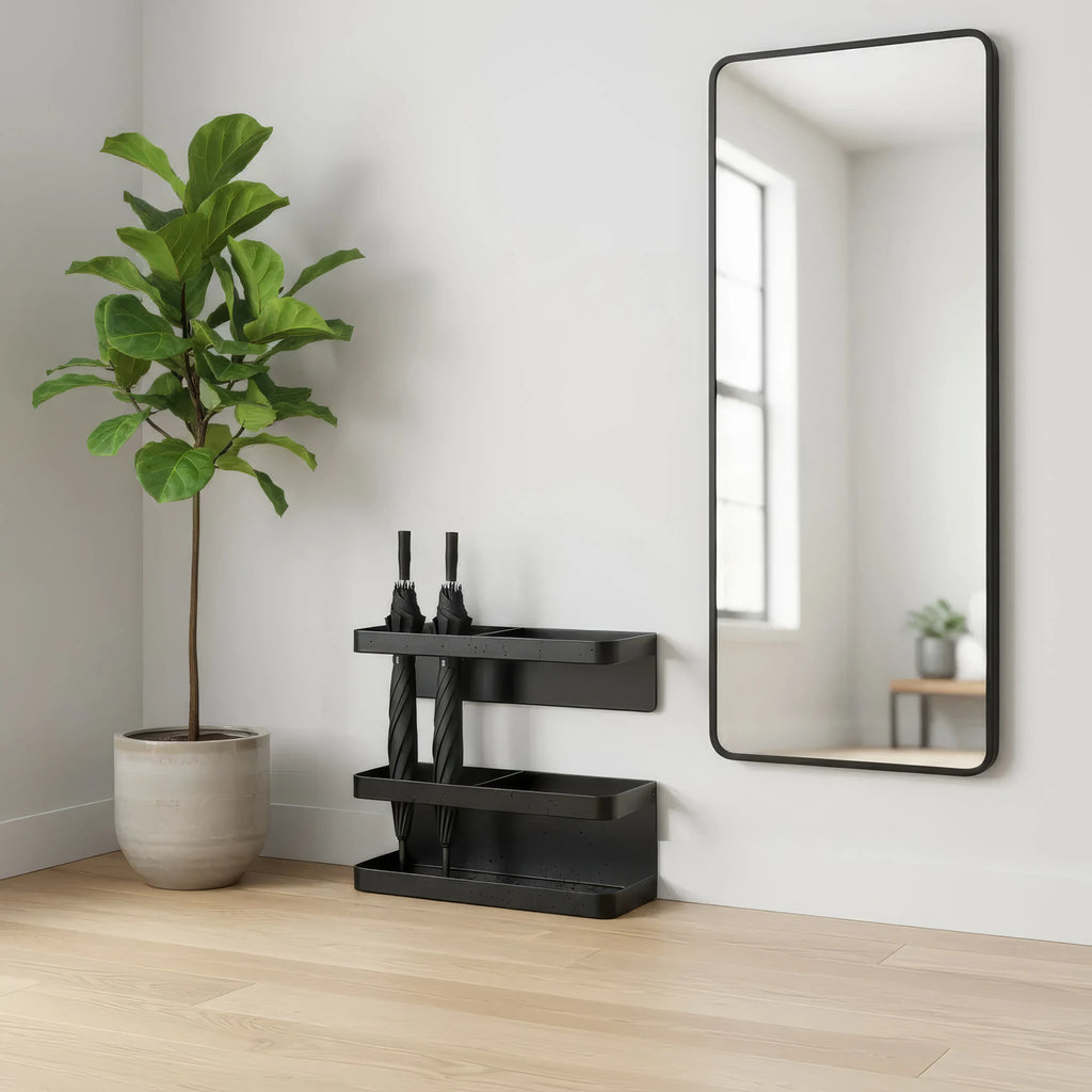 Paraplyholder Justerbar Med Drypbakke Og Minimalistisk Design Til Entré